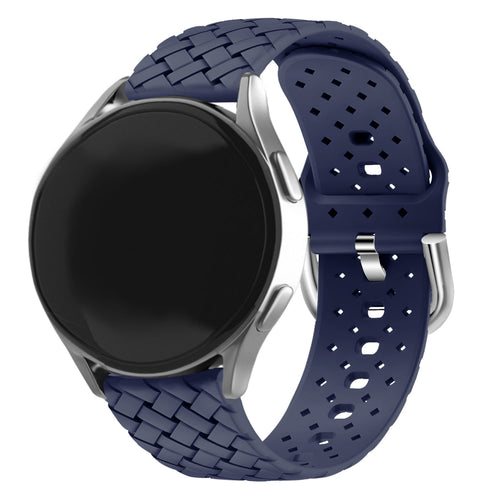 Correa silicona tejida Samsung Galaxy Watch Active (azul oscuro)