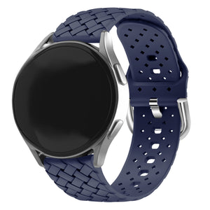 Correa silicona tejida Samsung Galaxy Watch 5 44mm (azul oscuro)