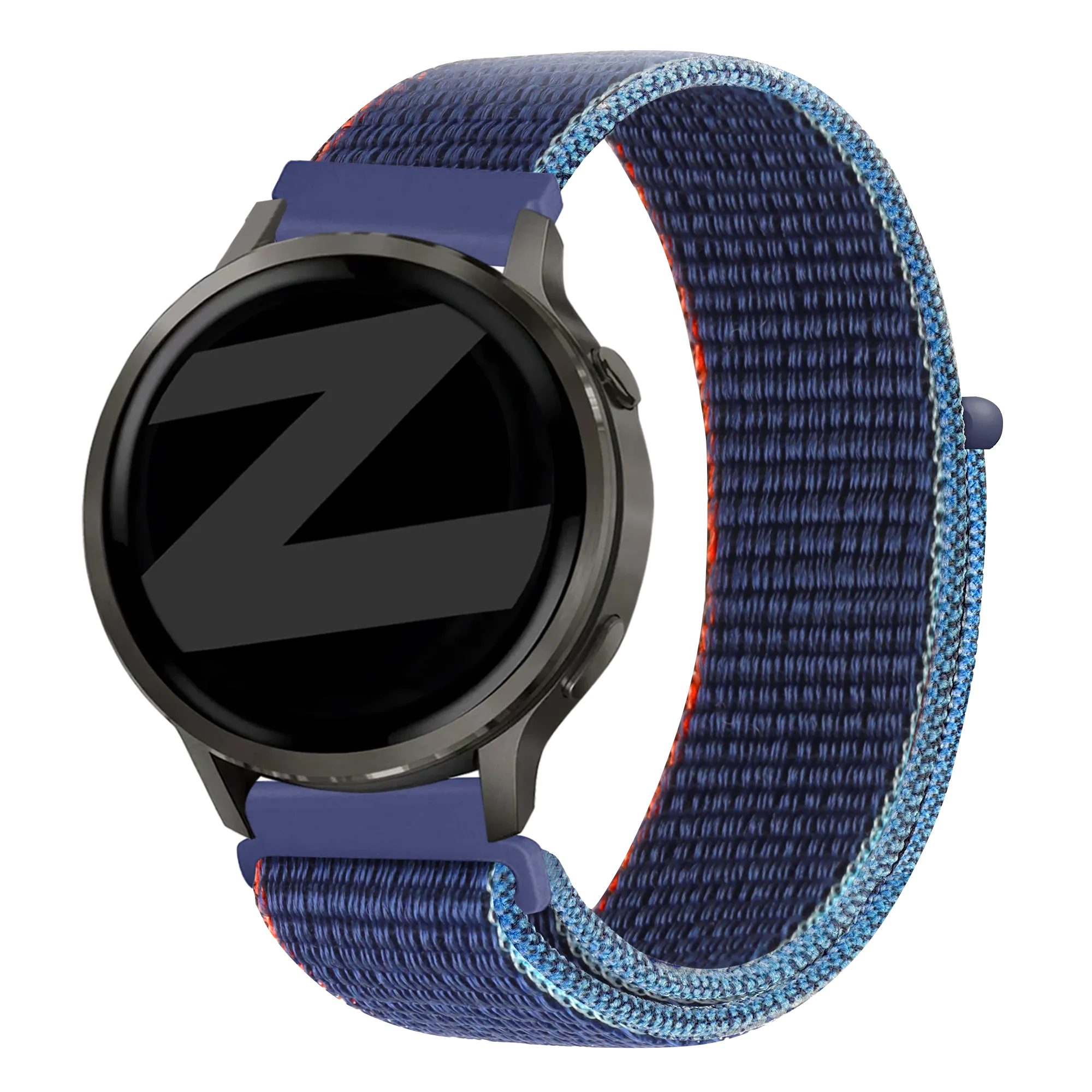 Bandz Garmin Vivoactive 4 Nylon Loop Strap (Dark Blue Mix)