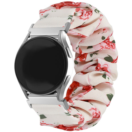 Samsung Galaxy Watch Active Scrunchie Strap (Flowers)