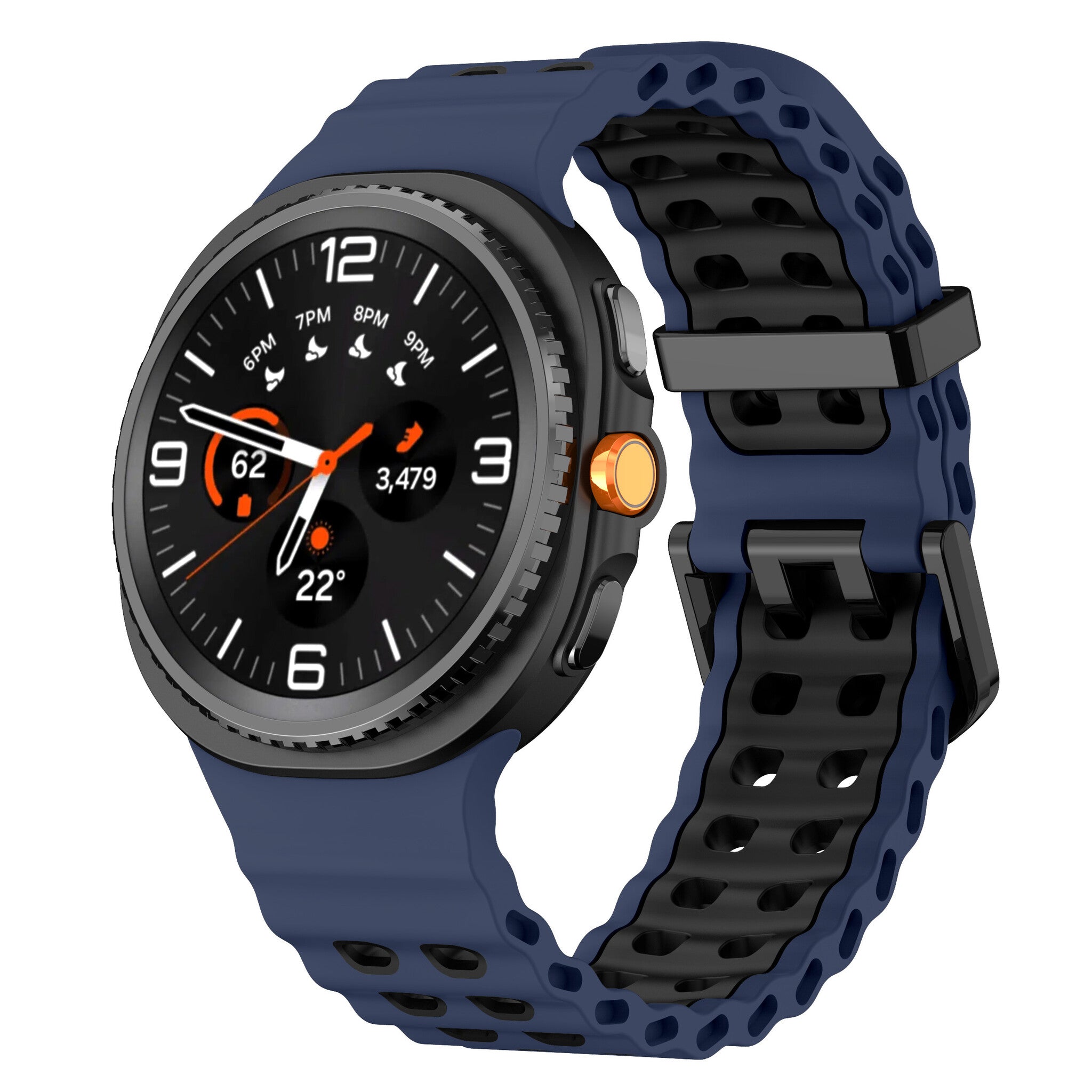 Correa Ocean Samsung Galaxy Watch 8 - 44mm (azul/negro)