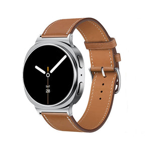 Correa cuero clasico Samsung Galaxy Watch 8 Classic (marrón)
