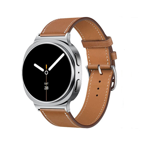 Correa cuero clasico Samsung Galaxy Watch 8 Classic (marrón)