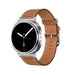 Correa cuero clasico Samsung Galaxy Watch 8 Classic (marrón)