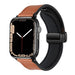 Apple Watch Ultra D-Buckle Leather Strap (Brown)