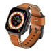 Correa de cuero cosida Apple Watch (marrón)