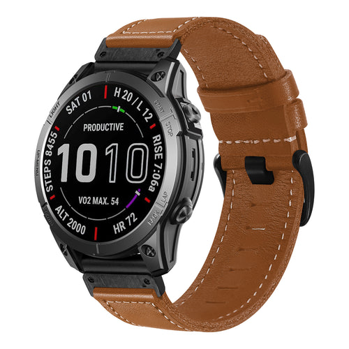 Amazfit T-Rex Ultra 2 Premium Leather Strap (Brown)