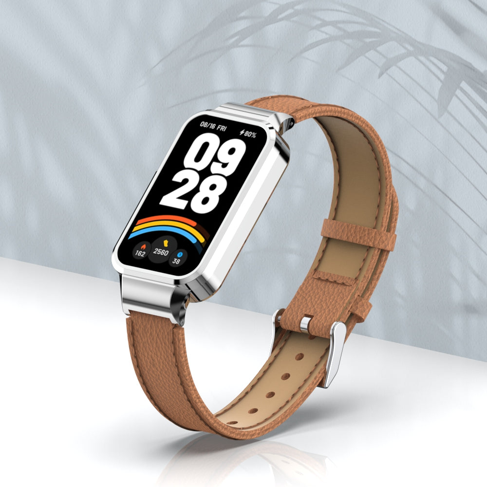 Correa cuero Xiaomi Smart Band 9 Active (marrón)