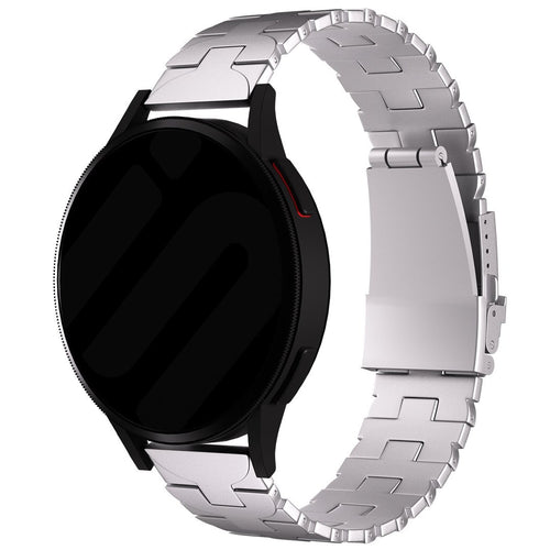 Correa titanio mariposa Huawei Watch GT Runner 2 (plata)