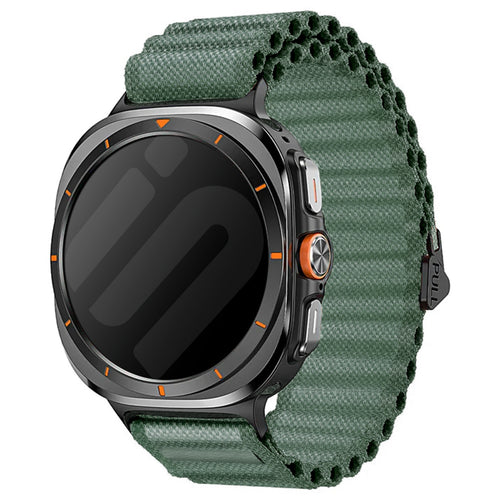 Correa nylon Outdoor Samsung Galaxy Watch Ultra (oscuro verde)
