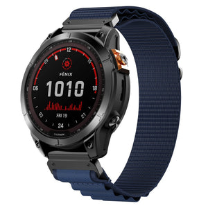 Correa Alpine nylon Garmin Fenix 8 Pro - 47mm (azul oscuro)