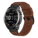 Garmin Descent Mk2(i) Premium Leather Strap (Dark Brown)