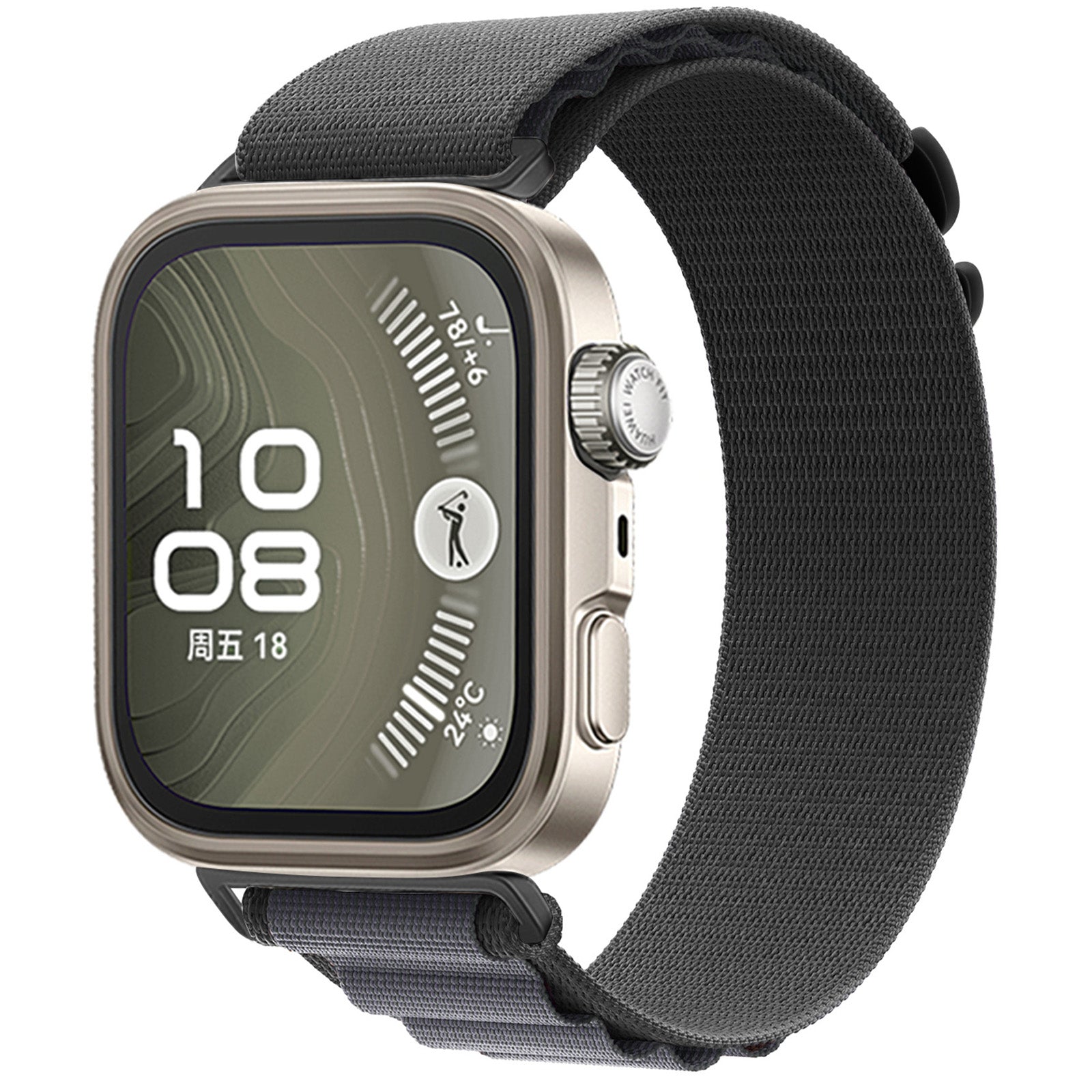 Huawei Watch Fit 3 Alpine Nylon Strap (Dark Grey)