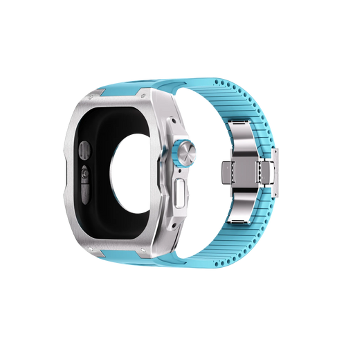 Reqior Funda con correa de goma Apple Watch Ultra (azul)