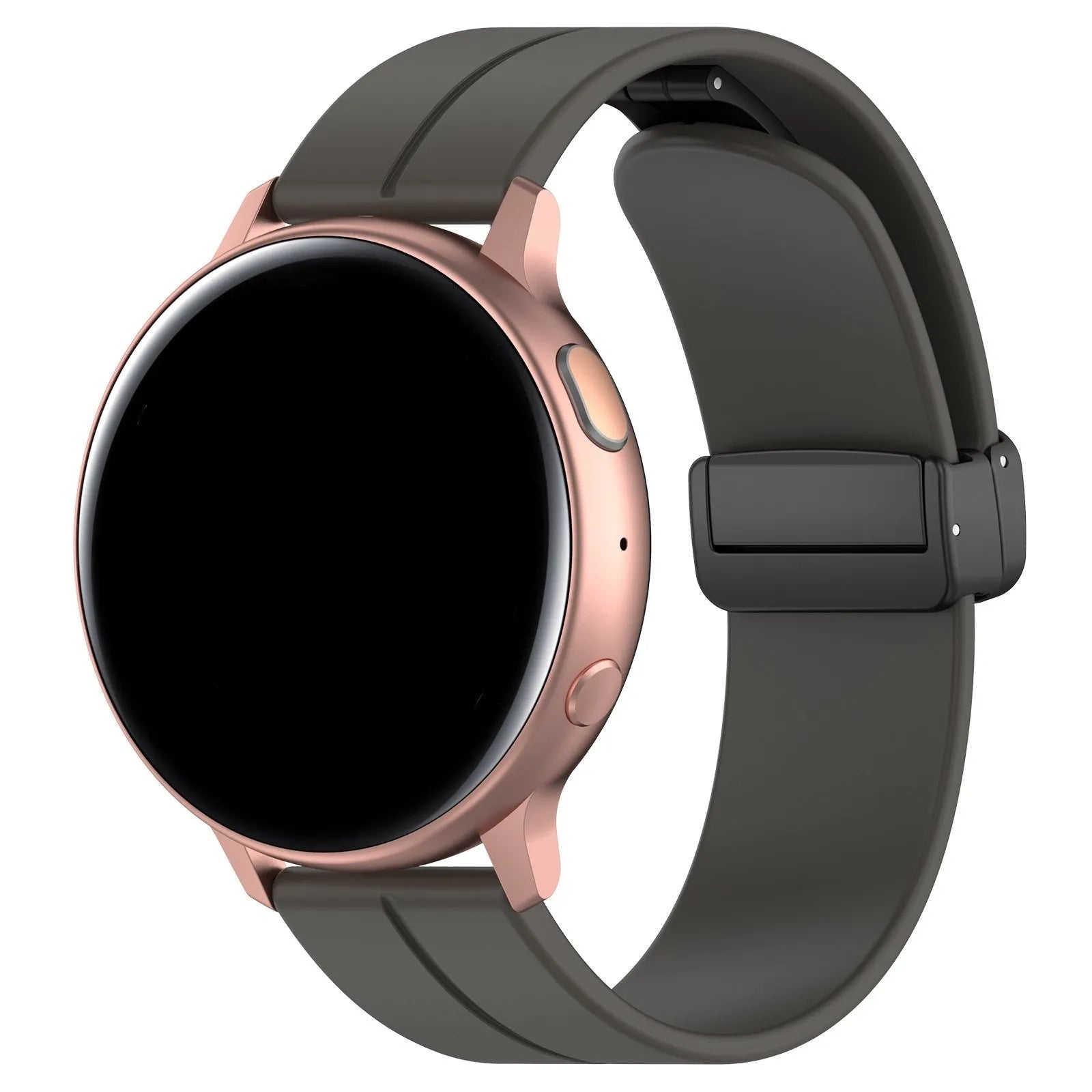 Coros Apex 42mm D-Buckle Silicone Strap (Dark Grey)