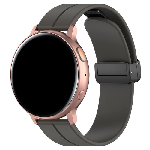Coros Pace 2 D-Buckle Silicone Strap (Dark Grey)