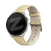 Bandz Garmin Forerunner 165 Leather Strap Crocodile Grain (Beige)