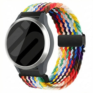 Garmin Vivomove 3s gevlochten band met P-buckle (regenboog)