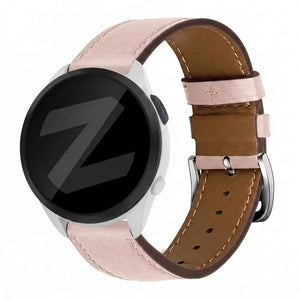 Bandz Garmin Forerunner 165 Leather Strap 'Deluxe' (Pink)