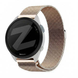 Bandz Garmin Forerunner 165 Milanese Loop Strap (Rose Gold)