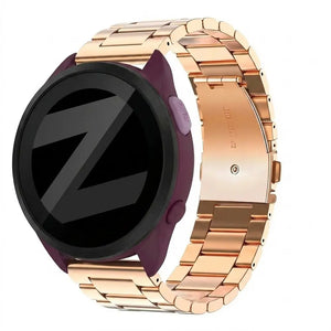 Bandz Garmin Forerunner 165 Steel Strap 'Classic' (Rose Gold)