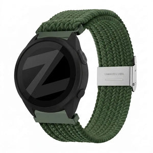Bandz Garmin Forerunner 165 Woven Nylon Strap (Olive Green)