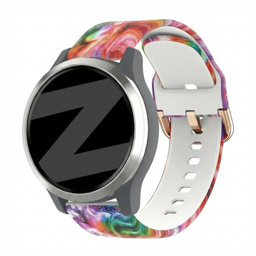 Bandz Garmin Vivomove 3s Silicone Strap 'Colourful'