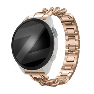 Bandz Garmin Forerunner 165 Metal Strap 'Chains' (Rose Gold)