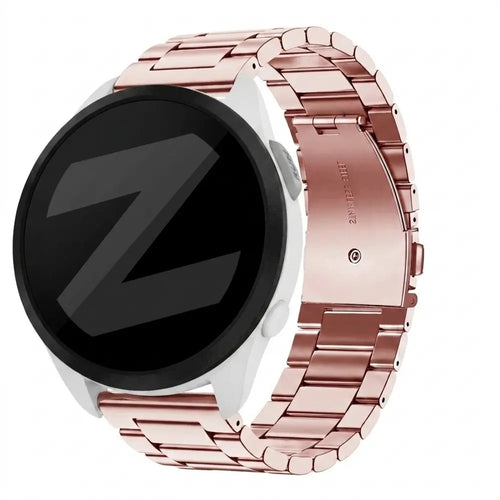 Bandz Garmin Forerunner 165 Steel Strap 'Classic' (Pink)