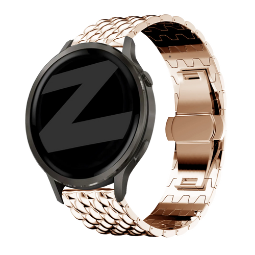 Bandz Garmin Approach J1 Steel Strap 'Dragon' (Rose Gold)