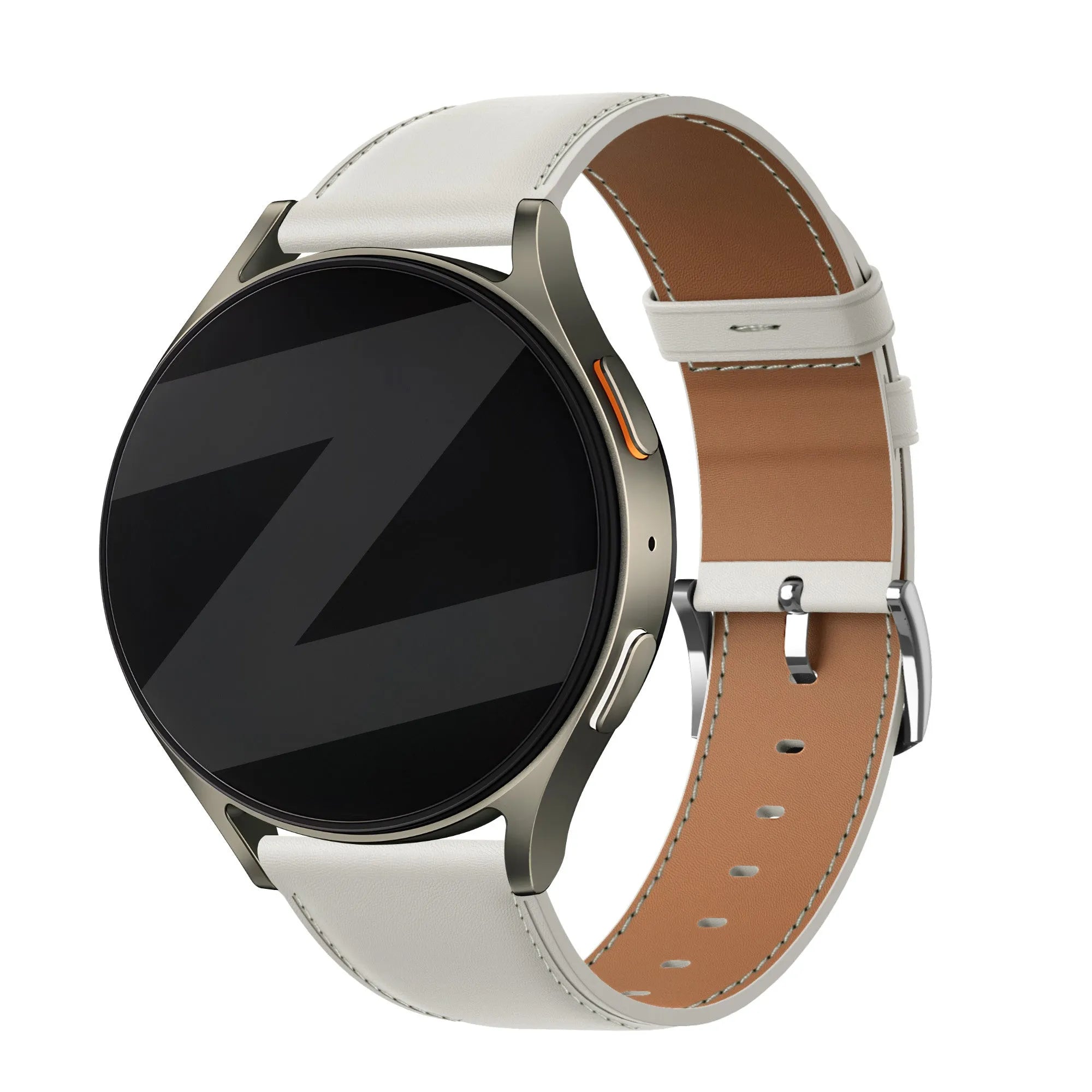 Bandz Correa cuero 'Easy Fit' Oppo Watch X2 Mini (blanco)