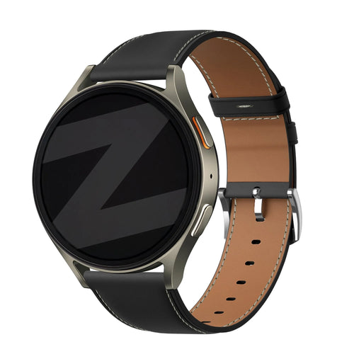 Bandz Correa cuero 'Easy Fit' OnePlus Watch 3 (negro)