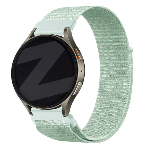Bandz Samsung Galaxy Watch 6 - 40mm Nylon Strap 'Easy Fit' (Light Green)