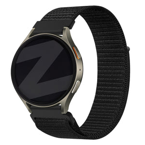 Bandz Samsung Galaxy Watch 46mm Nylon Strap 'Easy Fit' (Black)