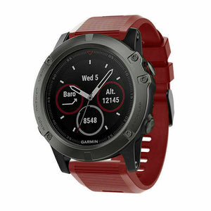 Garmin Descent MK3i - 51mm Silicone Strap (Red)