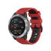 Correa deportivo con hebilla Garmin Quatix 3 / 6x / 7x Solar (rojo/negro)
