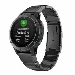Correa de metal Garmin Instinct E - 45mm (negra)