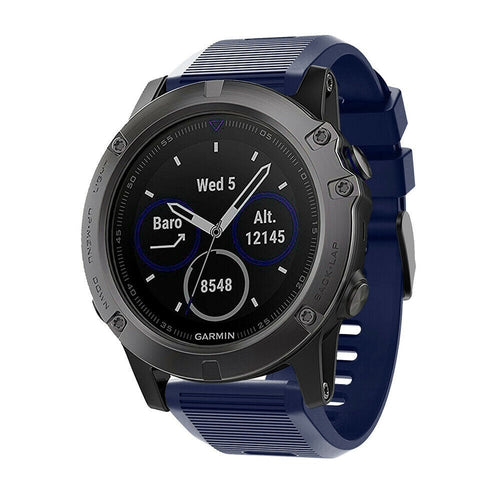 Correa silicona Garmin Fenix 8 Pro - 51mm (azul oscuro)