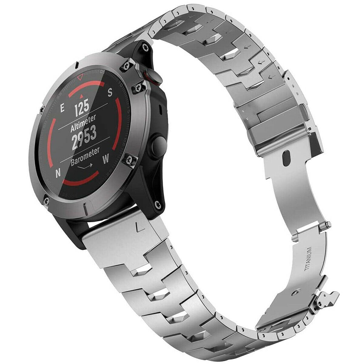 Correa titanio Garmin Descent MK2(i) (plateado)
