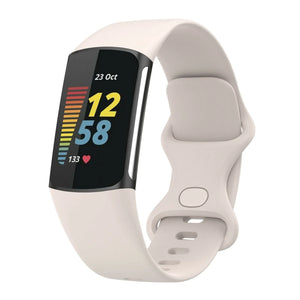Silicone Strap, on a watch, 3/4 front view
