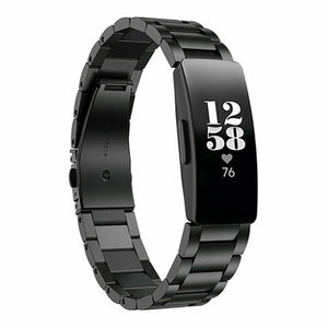 Steel Strap, black, on a watch, 3/4 front view