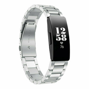 Steel Strap, silver, on a watch, 3/4 front view