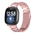 Correa de acero Fitbit Sense (rosa)