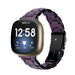Correa de resina Fitbit Sense (negro/morado)