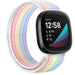 Correa nylon Fitbit Sense (arcoíris claro)