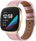 Correa cuero Fitbit Sense (rosa)