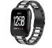 Correa acero Fitbit Versa (negro/plateado)