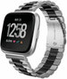 Correa acero Fitbit Versa (negro/plata)