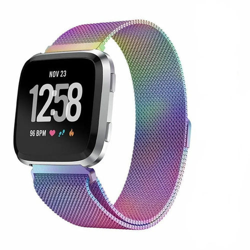 Milanese Strap, on a watch, 3/4 front view