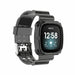 Correa TPU con marco de cristal Fitbit Sense (transparente-negro)